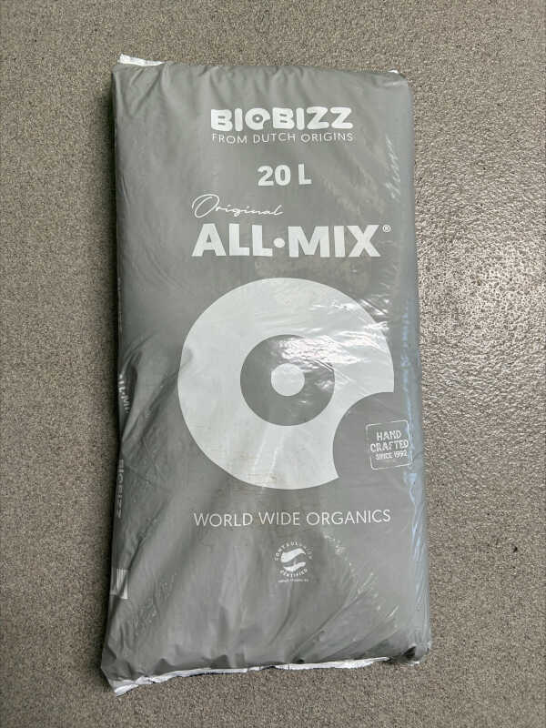 Biobizz All Mix - Terreau Organique Pré-fertilisé Pour Plantes, Pot, Hydroponie - 20 Litres - Prêt à L'emploi