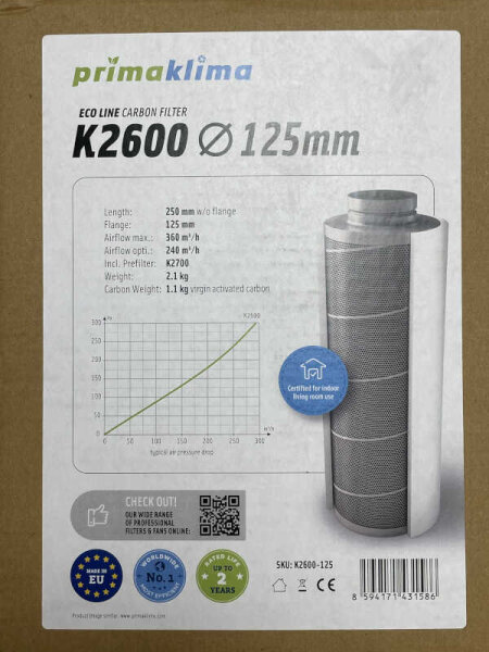 Prima Klima K2600 240-360 m³ - Ø 125 mm