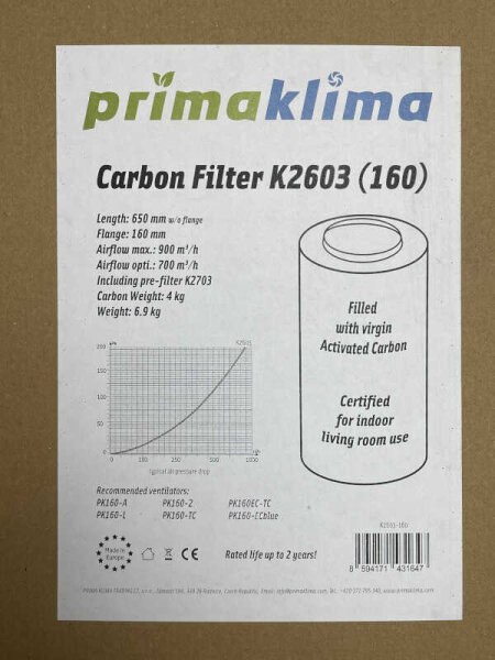 Prima Klima K2603 700-900 m³ - Ø 160 mm
