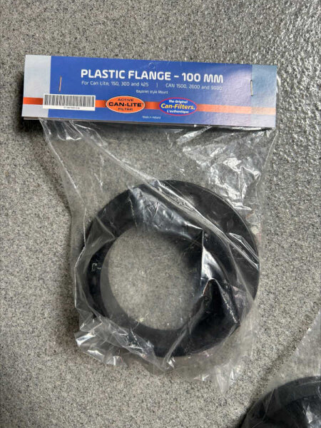 Can Anschlussflansch 100mm für CAN Lite Filter 150/300/425m³