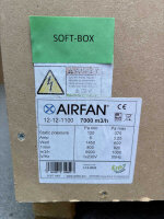 Airfan/CYCLONE MDF Softbox 7000m³/h mit Flansch 3*250/400