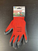Garten-Handschuhe Einheitsgröße (rot-schwarz)