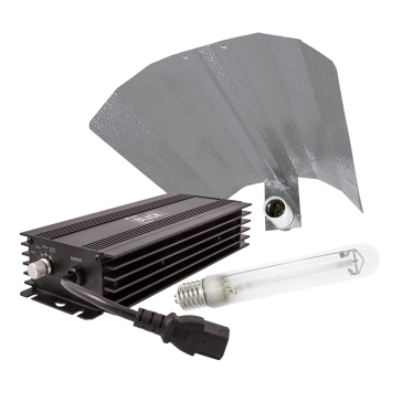 LUMii Black Set - elektronisches Vorschaltgerät 600W + HPS Lampe 600W + Reflektor