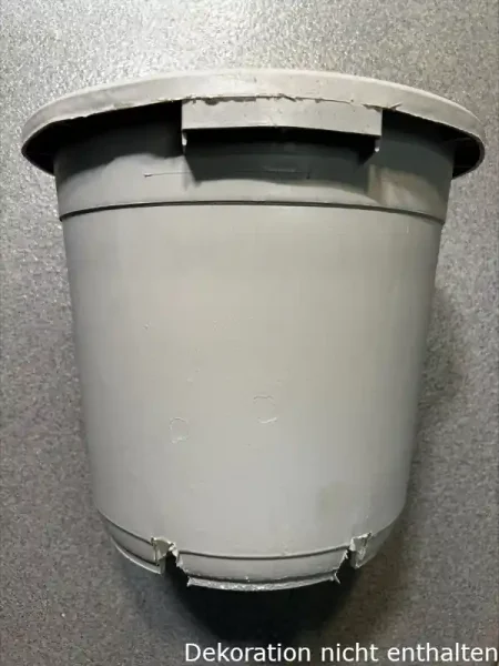 Topf rund, weiß (eher grau)  27l (40x35cm)