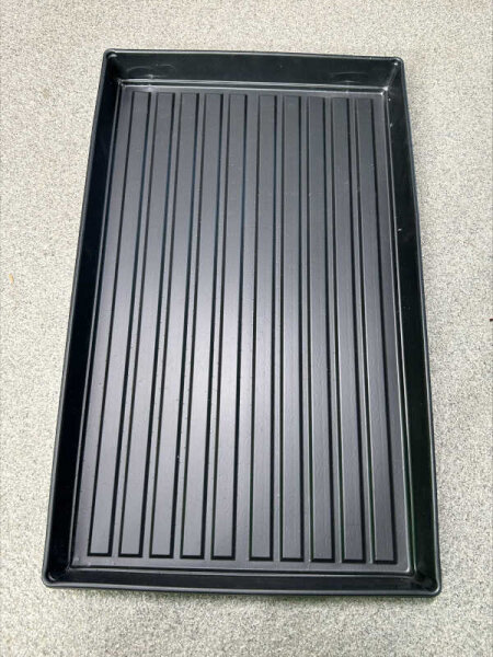 Boden Tray Plastik schwarz 51x31x 0,4 cm ohne Loch