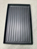 Boden Tray Plastik schwarz 51x31x 0,4 cm ohne Loch