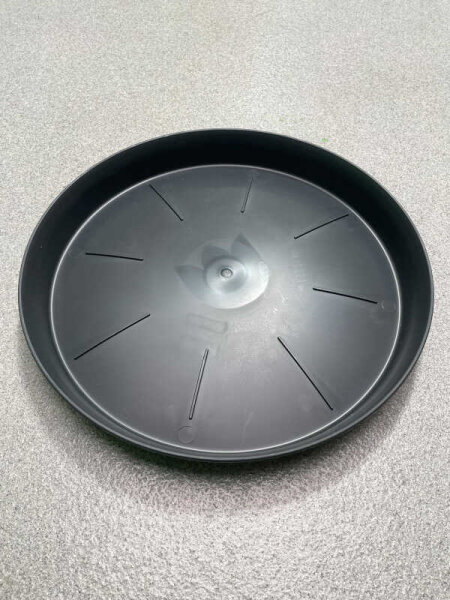 Untersetzer, rund, schwarz, 45 cm