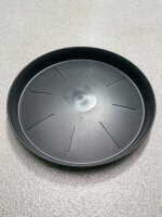 Untersetzer, rund, schwarz, 45 cm