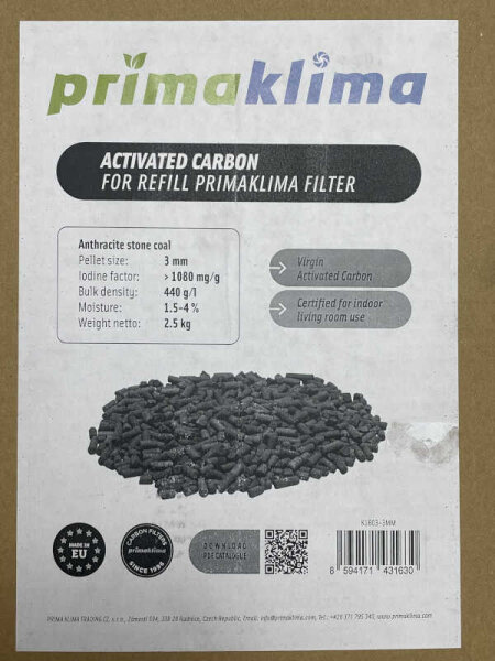 Prima Klima Aktivkohle CTC75 2,5kg Ø3mm