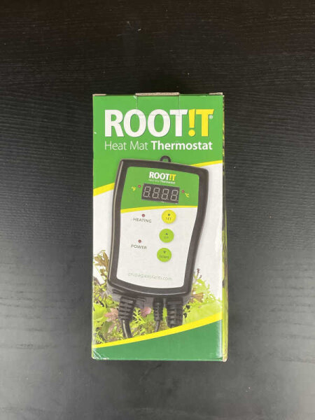 ROOT!T Thermostat für Heizmatten, max. 1000 W, Schuko-Stecker, digitales Display