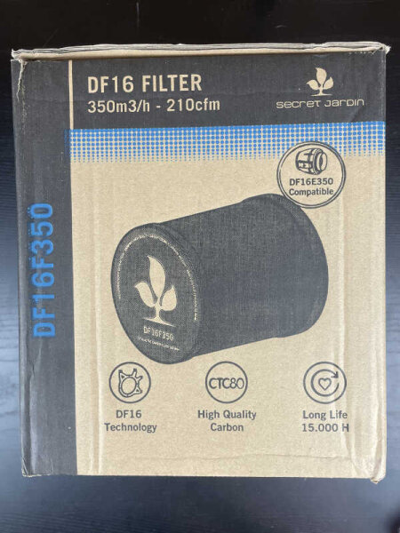 Secret Jardin DF16 Carbon Filter CTC80 350m³/h 160mm Flansch