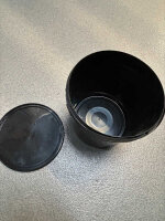 Eimer, schwarz, mit Griff und Deckel 10 L