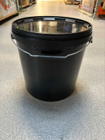 Eimer, schwarz, mit Griff und Deckel 20 L