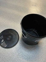 Eimer, schwarz, mit Griff und Deckel 20 L