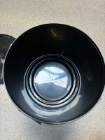 Eimer, schwarz, mit Griff und Deckel 20 L
