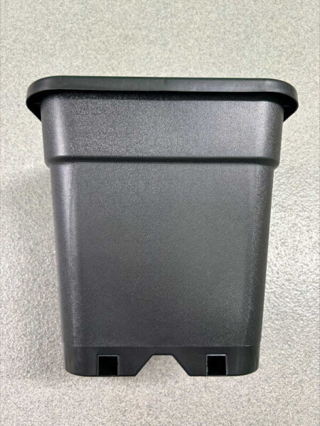 14l Topf viereckig, schwarz 28x28x28,5