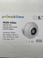 Prima Klima PK200-ECblue 0-1350m³/h (mit RJ45 Eingang)