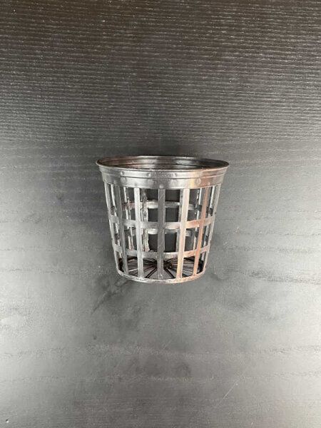 T.A. Gitternetztopf, schwarz, ø 8 cm