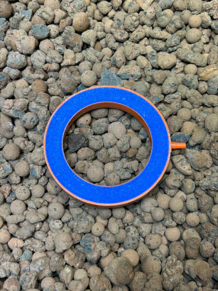 Aquaking Keramik Sprudelstein, rund, Ring, 75 mm