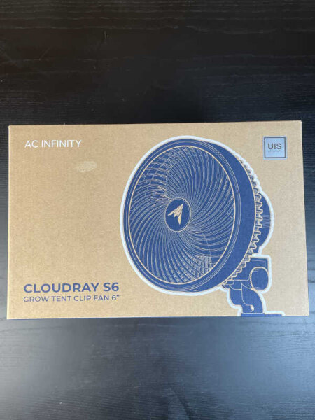 AC Infinity Cloudray S6 Clip-Ventilator 150mm, EC-Motor, oszillierend