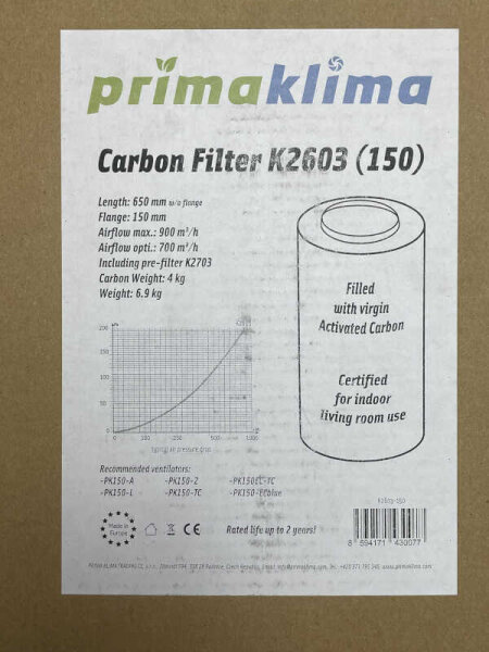 Prima Klima K2603 700-900 m³ - Ø 150 mm