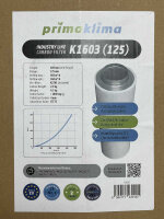 Prima Klima Aktivkohlefilter K-1603 360-460m³/h 125mm
