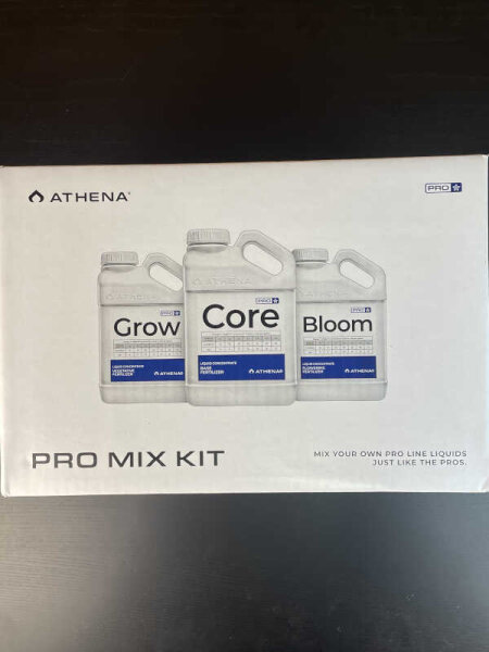 Athena Pro Mix Kit (Core 0,9kg, Grow 0,9kg, Bloom 0,9kg Trockendünger inklusive 3 Mischbecher á 3,79l)
