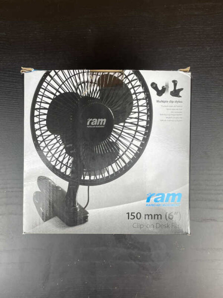 RAM Clipventilator, 150mm, 15W, 2 Geschwindigkeitsstufen