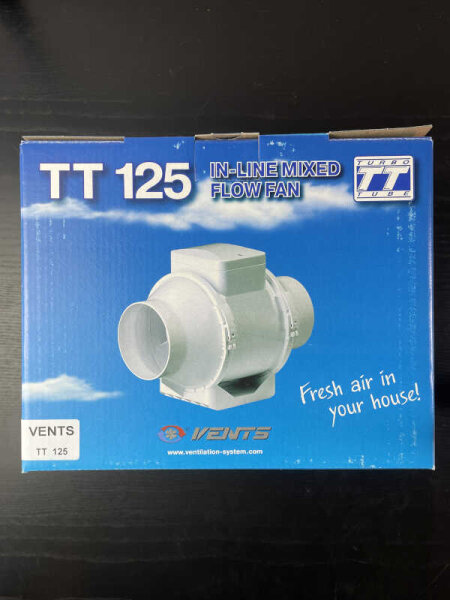 Vents Rohrlüfter TT 125 mm - 220/280 m³/h