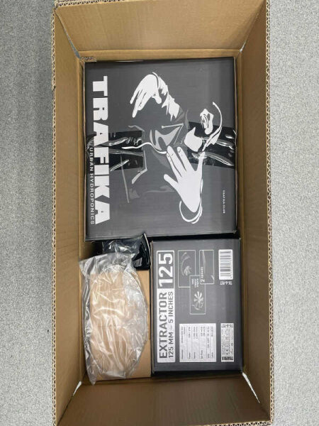 Trafika KIT Extractor 125mm / 460m³/h, 2 Stufen + Aktivkohlefilter