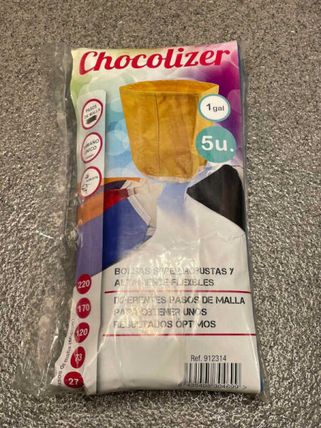 Chocolizer 5 x Extraktorbeutel 3,7l, 27 & 73 &120 & 170  &220 µ, bubble bag, ES