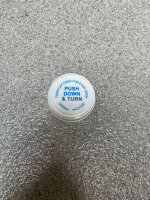 Push Down & Turn Aufbewahrungsdose, 50ml, transparent