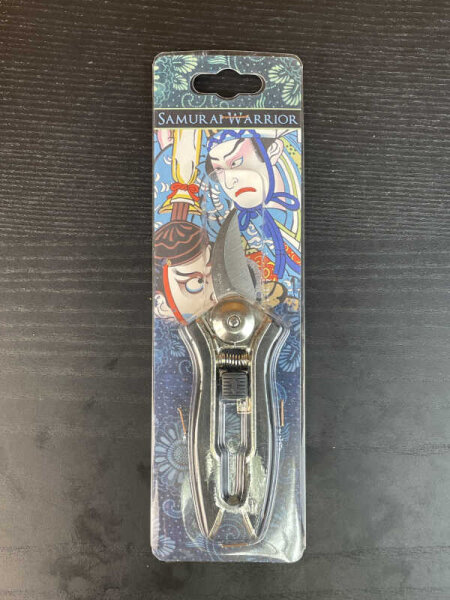 SAMURAI WARRIOR Gartenschere Edelstahl, schwarzer Griff