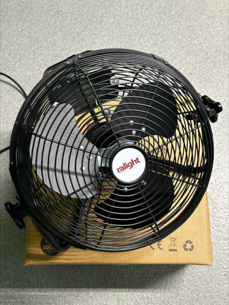 Ralight Floor Fan Ø 12(30 cm) black edition 3 Geschwindigkeiten