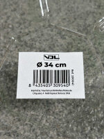 VDL Untersetzer rund, transparent, 34cm