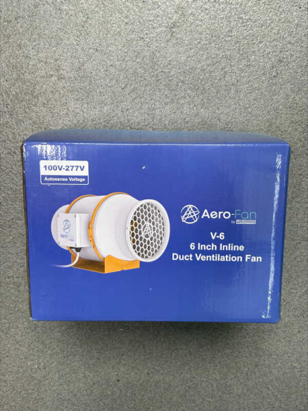 Trolmaster V-6 Inline Rohr / Kanalventilator - 610m3 - 150mm 6Zoll