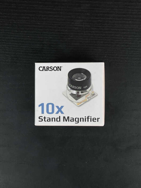 Carson LumiLoupe Standlupe 10x mit 25mm Doppellinse