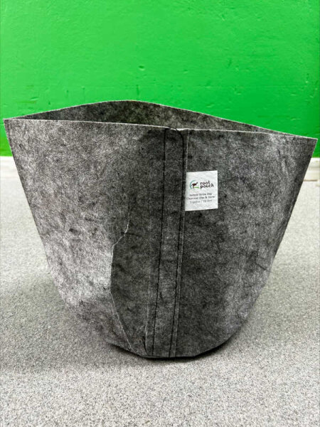 Root Pouch 16l grau mit Griffen 28x26cm