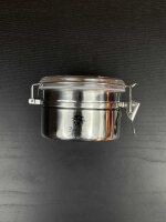 Poppins LAB Edelstahlbehälter mit transparentem Kunststoffdeckel, luftdicht, 800ml