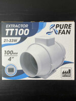 Pure Factory Pure Fan TT100 Extraktor,2-Speed 145 / 187 m3/h