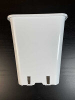 5,7l Topf viereckig weiss 25x25x23cm