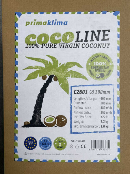 Prima Klima Coco Line C2601-100, 360-480 m³ - Ø 100mm