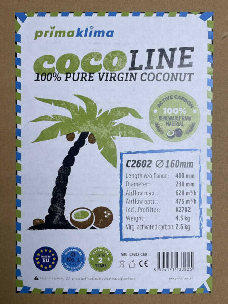 Prima Klima Coco Line C2602-160, 475-620 m³ - Ø 160mm