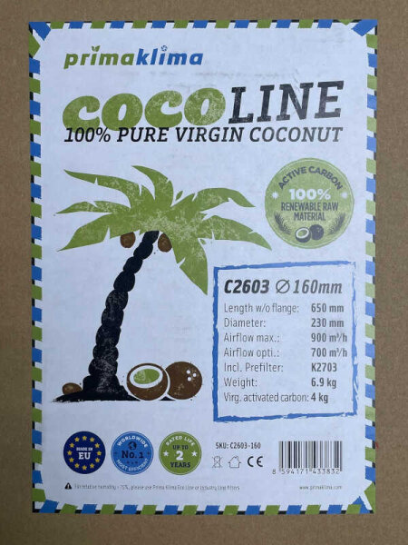 Prima Klima Coco Line C2603-160, 700-900 m³ - Ø 160mm