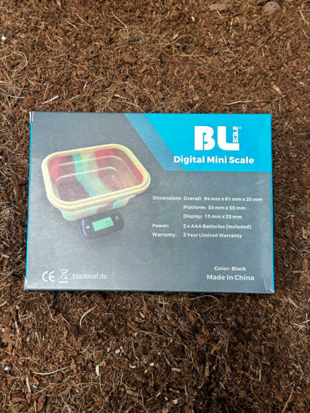 BLscale Digitalwaage mit Silikonschale 0,1-500g, 93x62x21mm