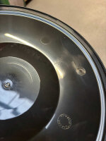 Eimer, schwarz, mit Griff und Deckel, 33l