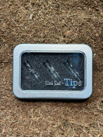 Black Leaf Glastips  L30mm Ø 8mm außen, 3Stk