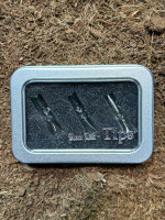 Black Leaf Glastips  L30mm Ø 6/7/8mm außen,...