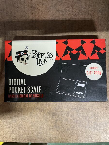 Poppins LAB digital Waage 0,01-200g, 127x77x19