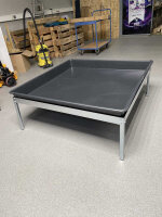 Fluttischgestell 120 × 120 cm + Wanne 120 x 120 x 12cm